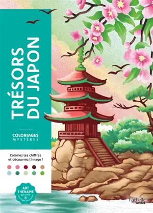 Coloriages mystères Trésors du Japon : Coloriez les chiffres et découvrez l'image