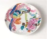 Assiette de porcelaine Kutani "Pivoine et Phénix"
