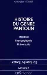 Histoire du genre pantoun : Malaisie, francophonie, universalie