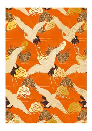 Carte double chinoise "Pins et Grues" | 卡高颜值带信封 松鹤延年