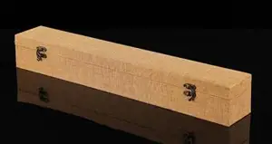 Boîte pour ranger vos rouleaux, vos peintures (couleur lin) | 书画锦盒 黄亚麻