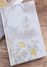 Carnet "Prunier et pin" | 笔记本本子 白梅天竺