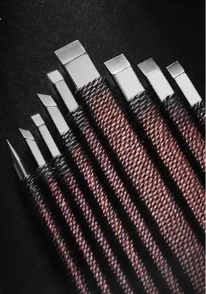 Coffret de 9 burins pour la gravure de sceaux | 篆刻刀 ACD系列 （九只装）
