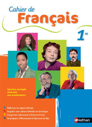 Cahier de français 1re