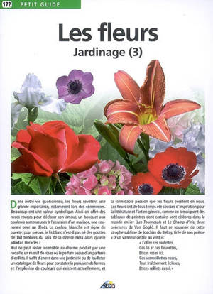 Le jardinage. Vol. 3. Les fleurs