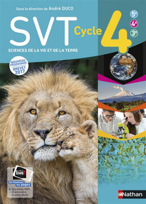 SVT, sciences de la vie et de la Terre cycle 4, 5e, 4e, 3e : nouveau programme, brevet 2017
