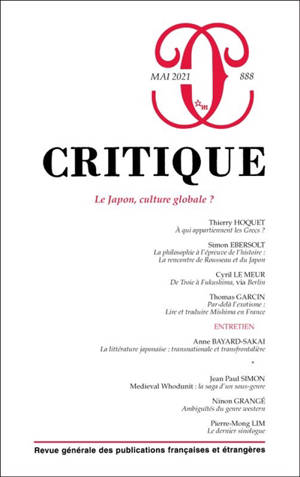 Critique. n° 888, Le Japon, culture globale ?