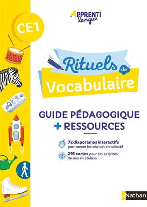 Rituels de vocabulaire CE1 : guide pédagogique + ressources
