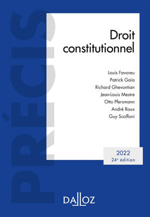 Droit constitutionnel 2022