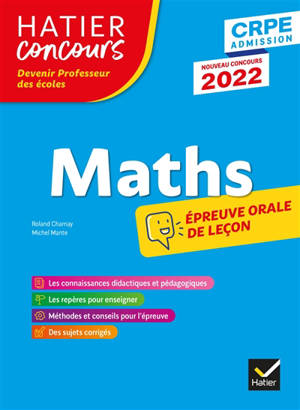 Mathématiques : épreuve orale d'admission : CPRE admission, nouveau concours 2022