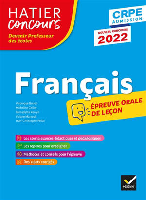 Français : épreuve orale d'admission : CPRE admission, nouveau concours 2022