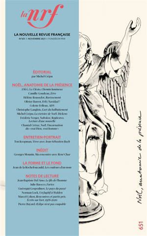 Nouvelle revue française. n° 651, Noël, anatomie de la présence