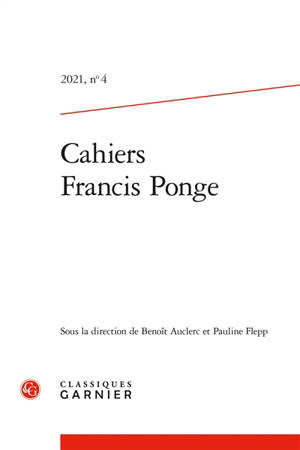 Cahiers Francis Ponge. n° 4
