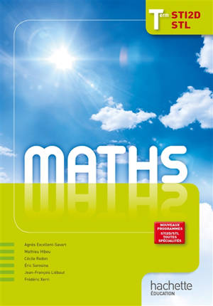 Maths, terminales STI2D, STL toutes spécialités : nouveaux programmes