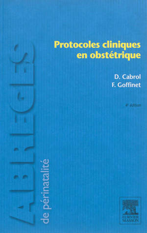 Protocoles cliniques en obstétrique