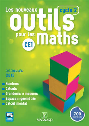 Les nouveaux outils pour les maths CE1, cycle 2 : programmes 2016