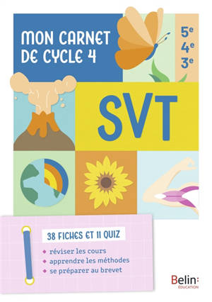 SVT 5e, 4e, 3e : mon carnet de cycle 4