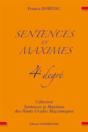 Sentences et maximes : 4e degré