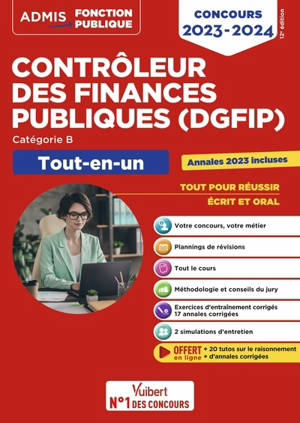 Contrôleur des finances publiques (DGFIP) : catégorie B, tout-en-un : concours 2023-2024