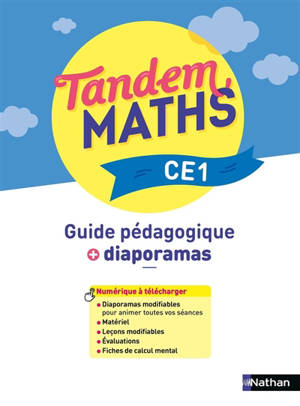 Tandem, maths CE1 : guide pédagogique + diaporamas