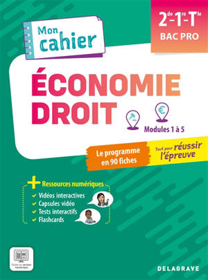 Economie, droit 2de, 1re, terminale bac pro