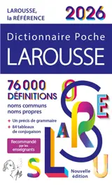 Dictionnaire Larousse poche 2026