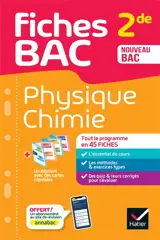 Physique chimie 2de : nouveau bac