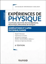 Expériences de physique : électricité, électromagnétisme, électronique : agrégation externe et interne