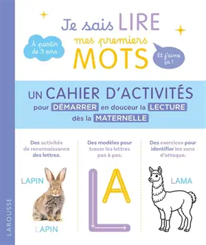 Je sais lire mes premiers mots et j'aime ça ! : le cahier