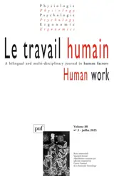 Travail humain (Le), n° 2025 (3)