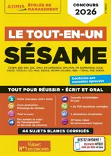 Sésame : CESEM, EBP, EBS... : le tout-en-un, concours 2026