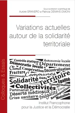 Variations actuelles autour de la solidarité territoriale