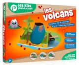 Les volcans : Kit Pandacraft dès 3 ans : Construis ton île volcanique et joue à créer des éruptions !