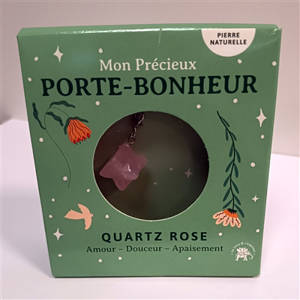 Quartz rose : amour, douceur, apaisement : mon précieux porte-bonheur