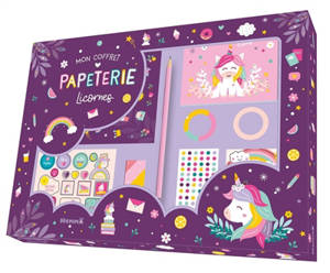 Mon coffret papeterie Licornes
