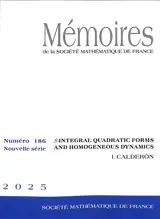Mémoires de la Société mathématique de France, n° 186. S-Integral quadratic forms and homogeneous dynamics