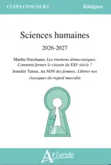 Sciences humaines 2026-2027 : Martha Nussbaum, Les émotions démocratiques, comment former le citoyen du XXIe siècle ? : Jennifer Tamas, Au non des femmes, libérer nos classiques du regard masculin