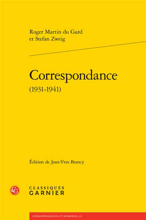 Correspondance (1931-1941)