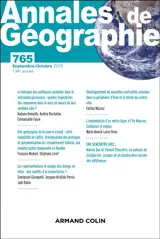 Annales de géographie, n° 765