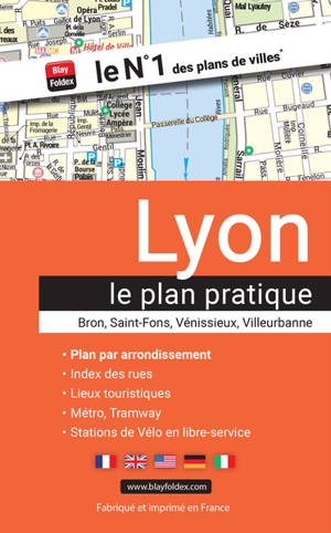 Lyon : le plan pratique : Bron, Saint-Fons, Vénissieux, Villeurbanne