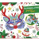 Mes masques en strass Joyeux Noël : Avec 400 strass dont 5 maxi !