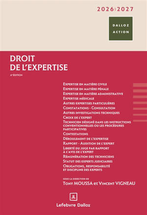 Droit de l'expertise : 2026-2027