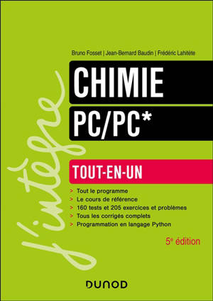 Chimie PC, PC* : tout-en-un