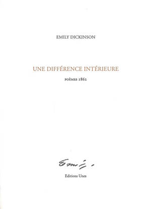 Une différence intérieure : poèmes 1862