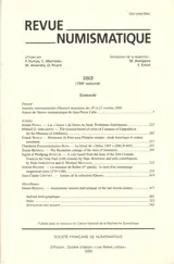 Revue numismatique, n° 159. Varia