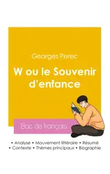 Réussir son Bac de français 2026 : Analyse du roman W ou le Souvenir d'enfance de Georges Perec