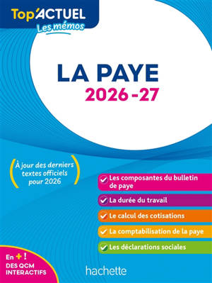 La paye : 2026-2027