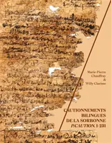 Cautionnements bilingues de la Sorbonne : P.Caution. 1-231