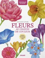 Fleurs au crayon de couleur : modèles technique, & turotiels vidéo