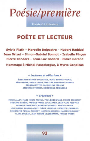Poésie première, n° 93. Poète et lecteur